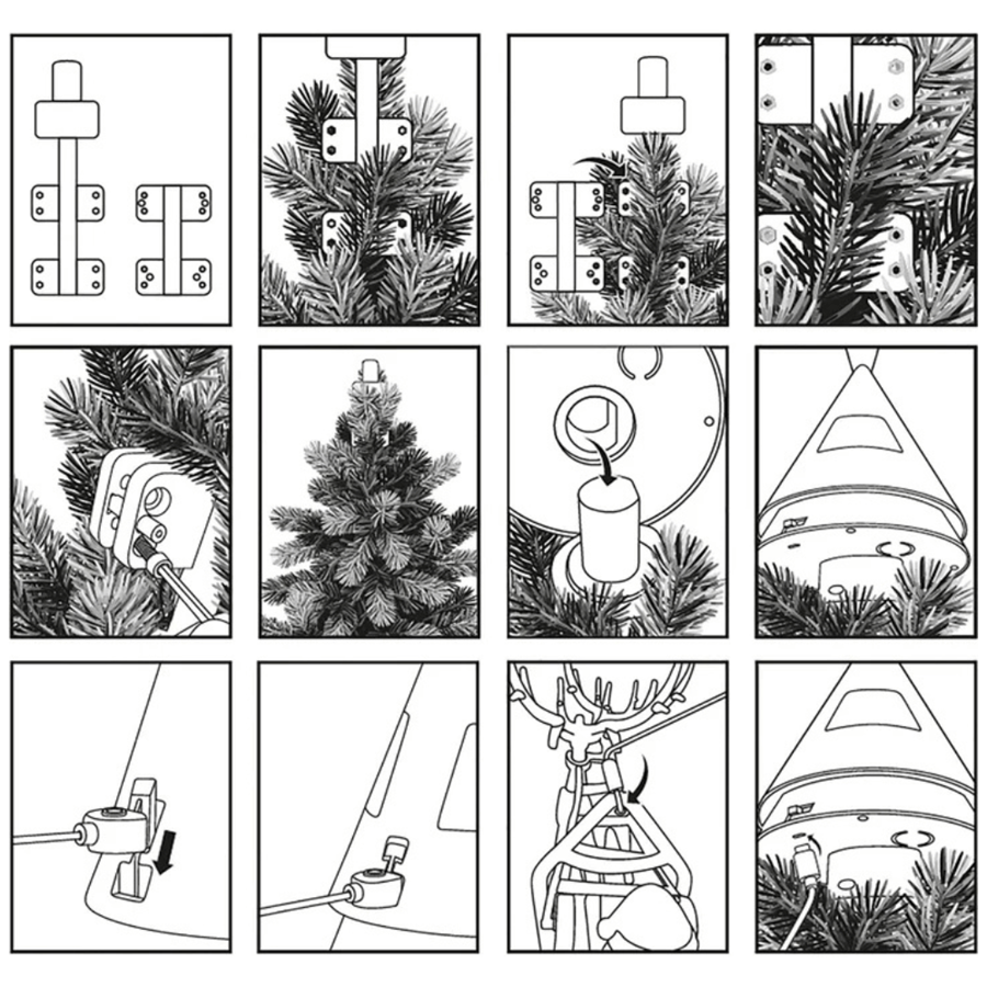 ESTRELA CIMO ÁRVORE NATAL C/LUZ E SOM ESTRELA CIMO ÁRVORE NATAL C/LUZ E SOM