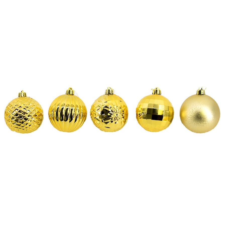 BOLAS DE NATAL DOURADAS CONJUNTO DE 20