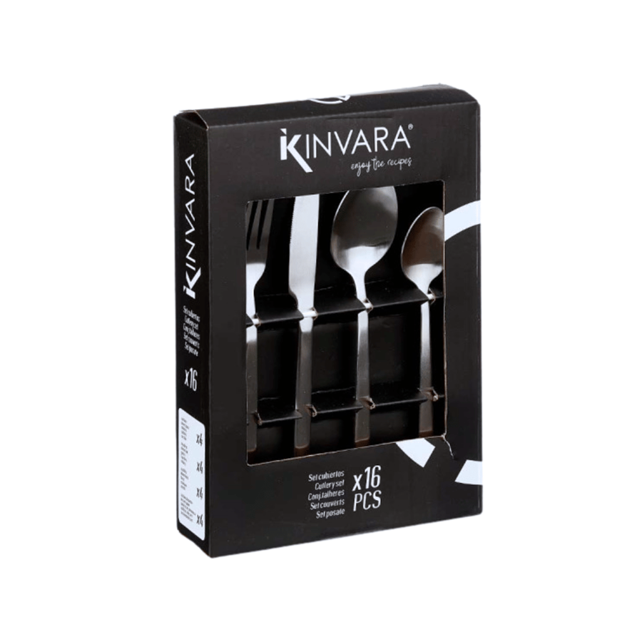 KINVARA FAQUEIRO 16PCS PRATA