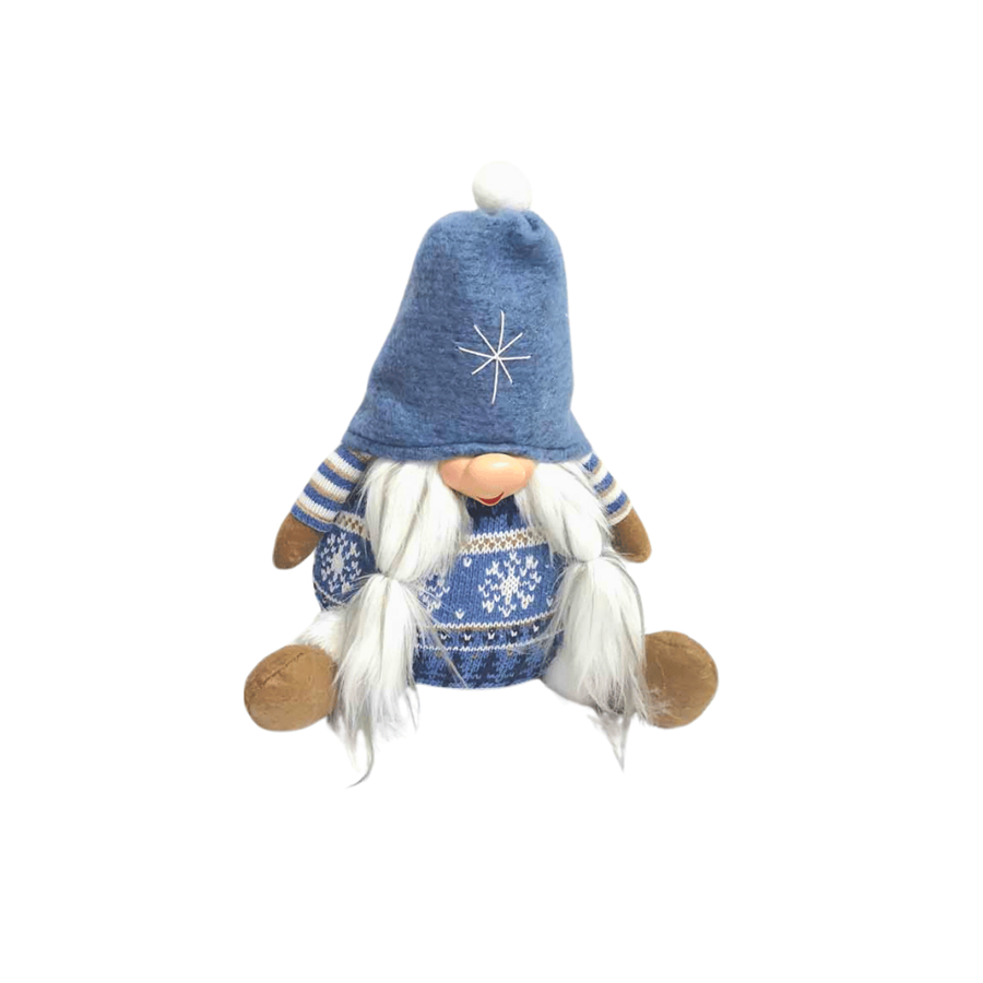 GNOMO NATAL CAMISOLA PADRÃO AZUL