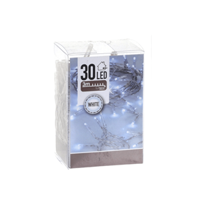 SERIE NATAL 30 LED 3MTS BRANCO