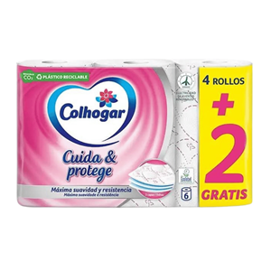 COLHOGAR PAPEL HIGIÉNICO 4+2 CUIDA E PROTEGE