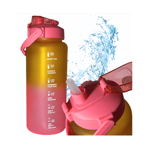 GARRAFA ÁGUA ROSA/AMARELO 2000ML