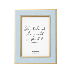 MOLDURA VELUDO AZUL 15X20CM