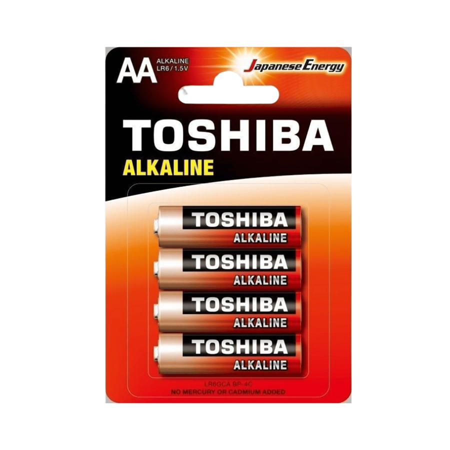 TOSHIBA PILHAS C/4 AA LR6 ALCALINAS