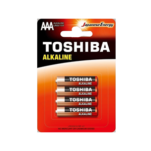 TOSHIBA PILHAS C/4 AAA LR03 ALCALINAS