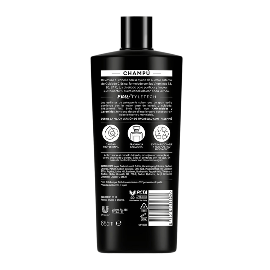 TRESEMME CHAMPÔ CUIDADO CLÁSSICO 685ML