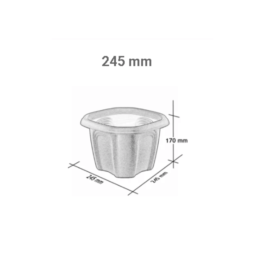 PRACT VASO ANTIQUE 245MM TERRACOTA